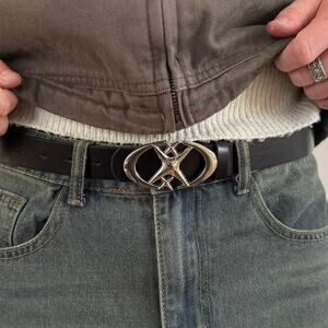 Y2k silver and black gothic